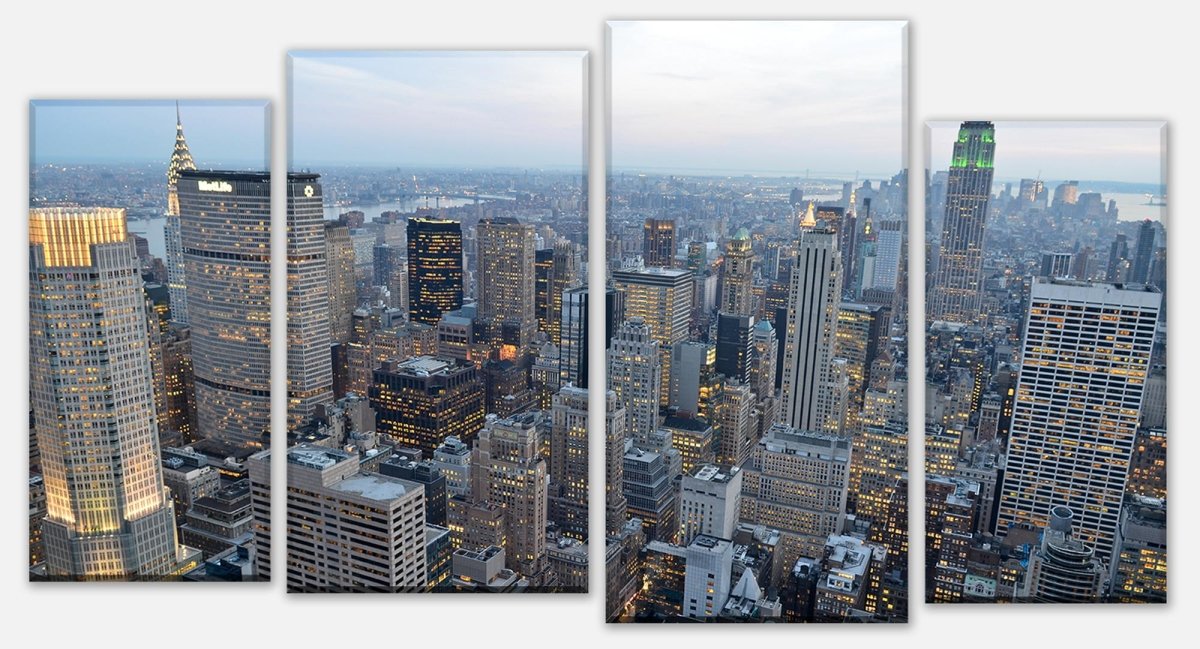 Leinwandbild Mehrteiler New York Skyview M0254