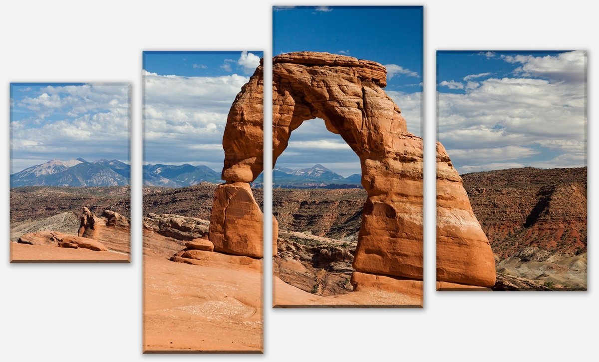 Leinwandbild Mehrteiler Delicate Arch USA M0264