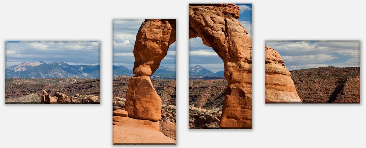 Leinwandbild Mehrteiler Delicate Arch USA M0264