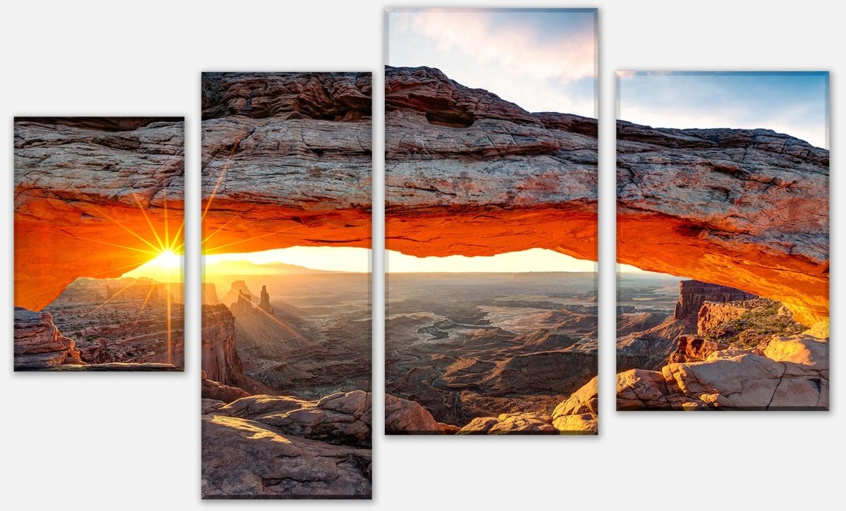 Leinwandbild Mehrteiler Mesa Arch USA M0275