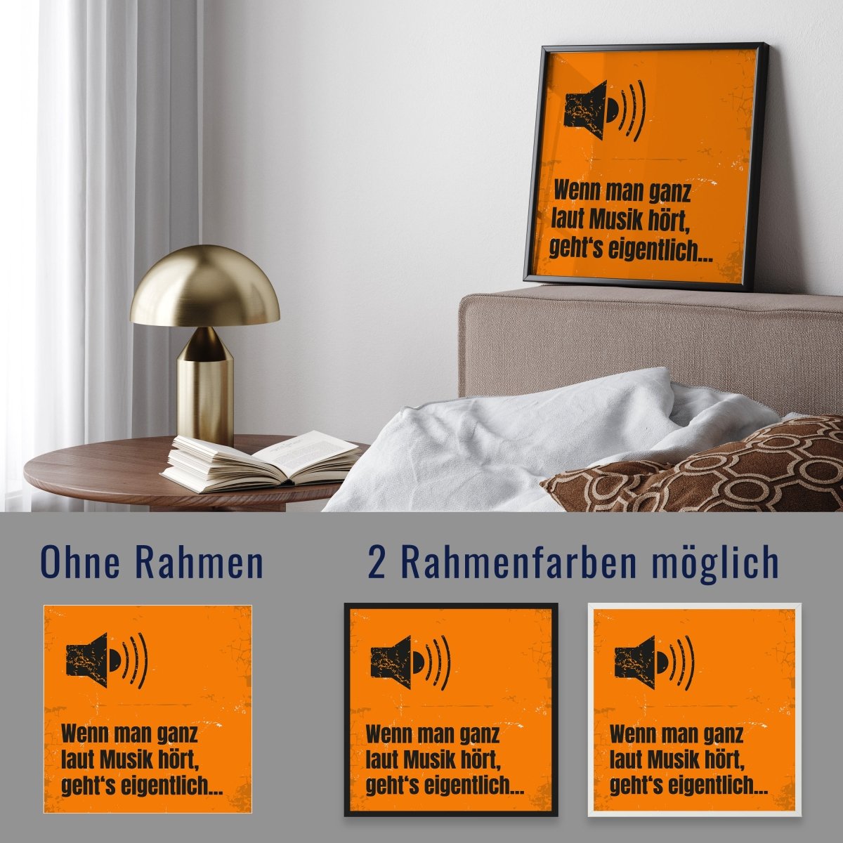 wandmotiv24 Poster, Poster - Musik, Megafon, Spruch - M0291 - Bild 4