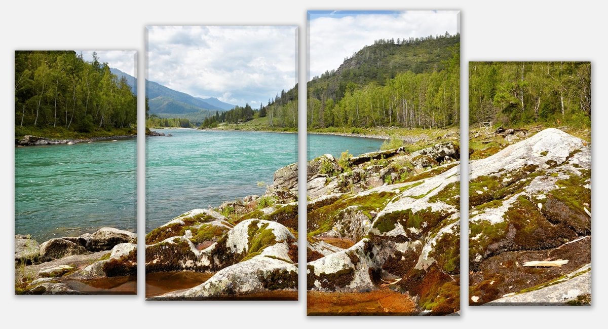 Leinwandbild Mehrteiler Altai Katun M0293