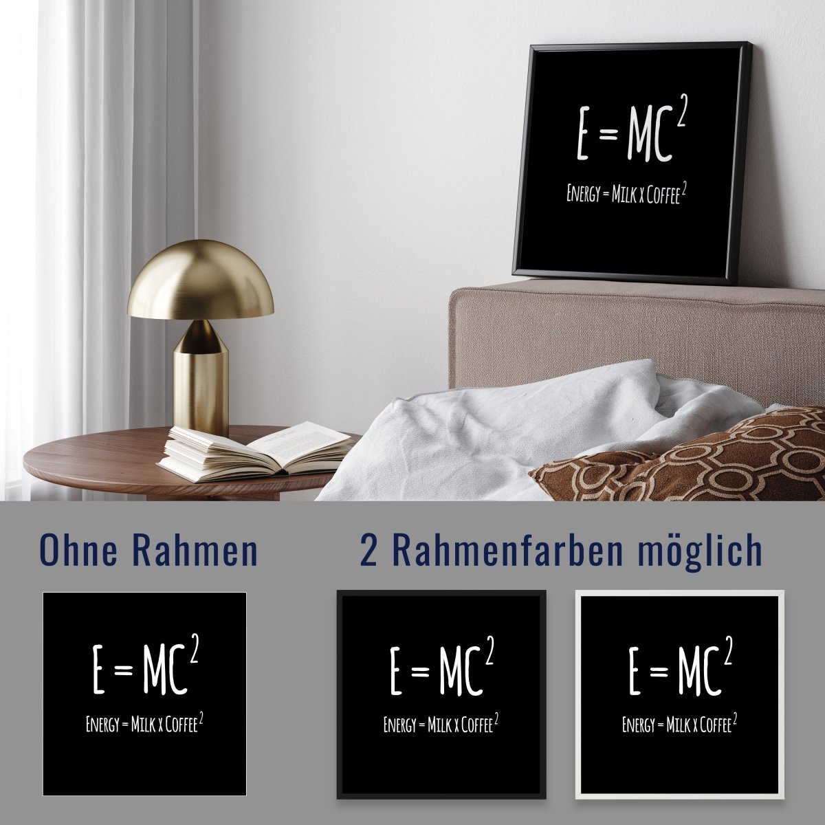 wandmotiv24 Poster, Poster - Spruch, Kaffee, Milch - M0305 - Bild 4