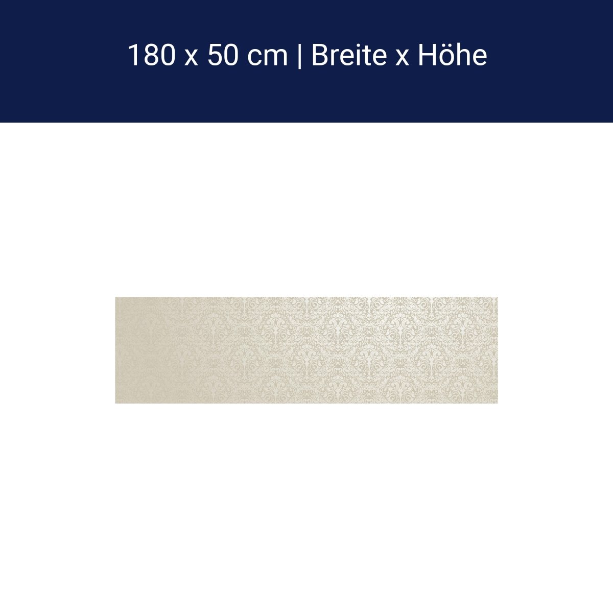 Küchenrückwand Barockmuster Beige M0306