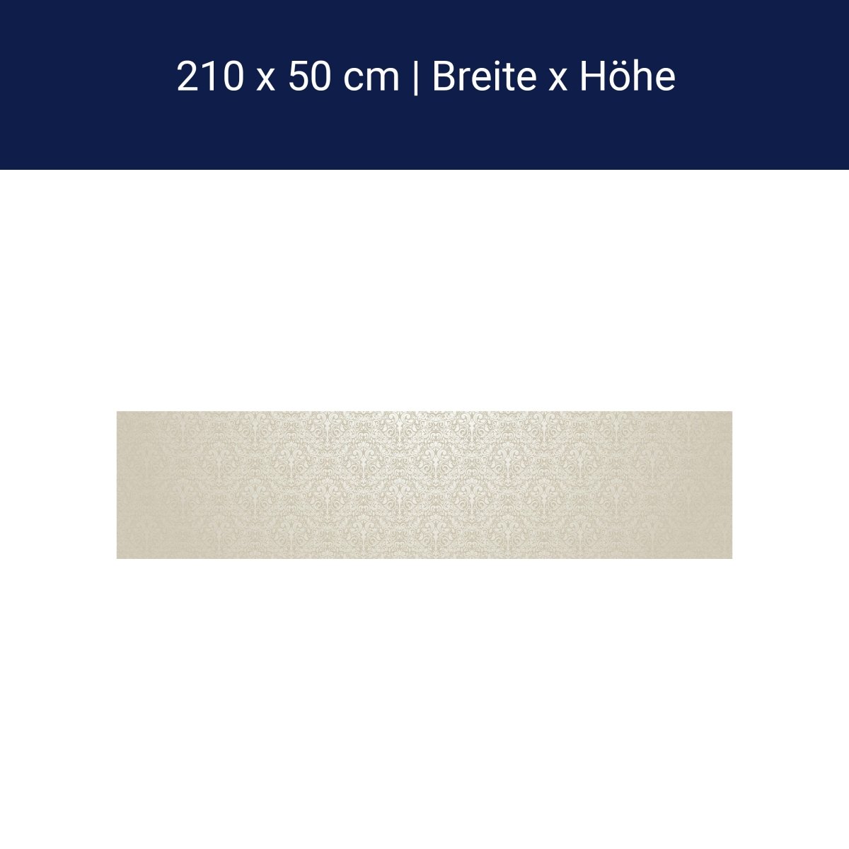 Küchenrückwand Barockmuster Beige M0306