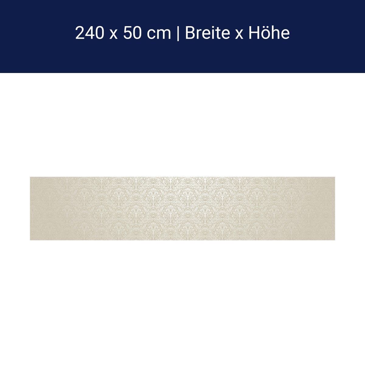 Küchenrückwand Barockmuster Beige M0306