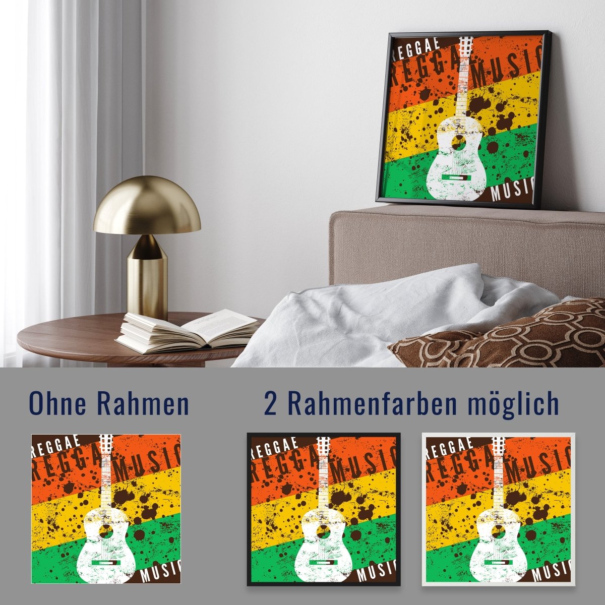 wandmotiv24 Poster, Poster - Musik, Gitarre, Reggae - M0306 - Bild 4