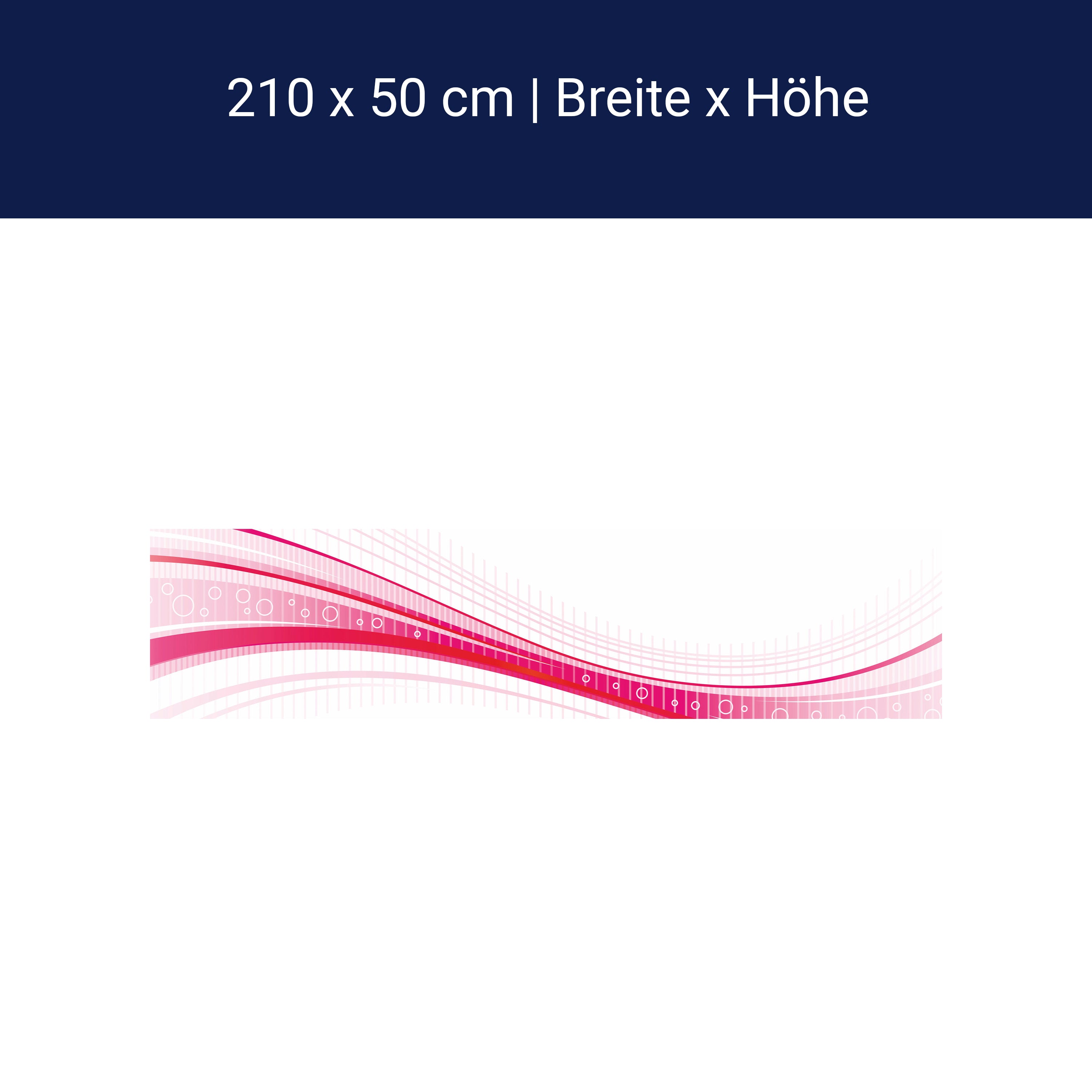 Küchenrückwand Pinke Welle M0314