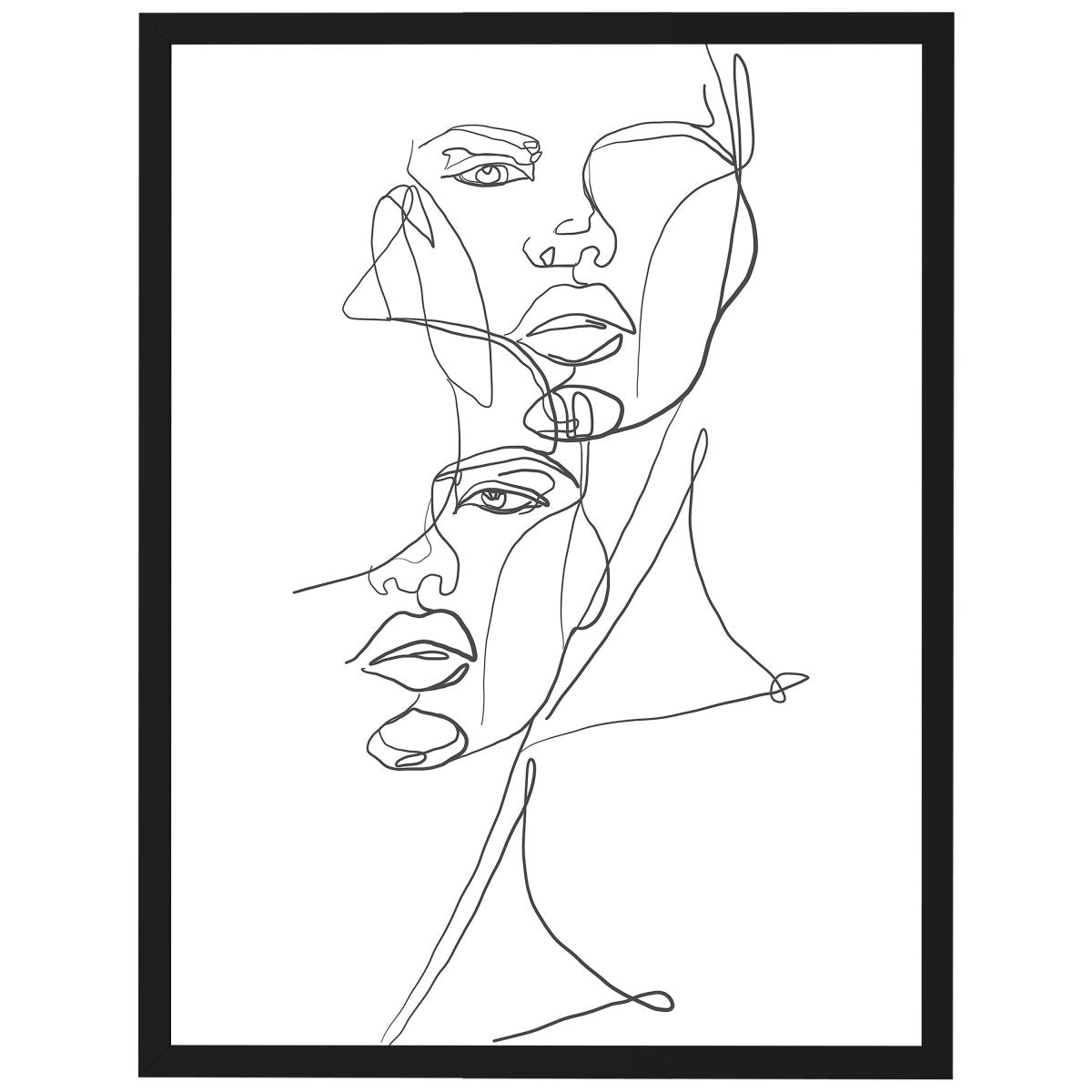 wandmotiv24 Poster, Poster - minimalistisch, Kunst, Portrait - M0316 - Bild 1