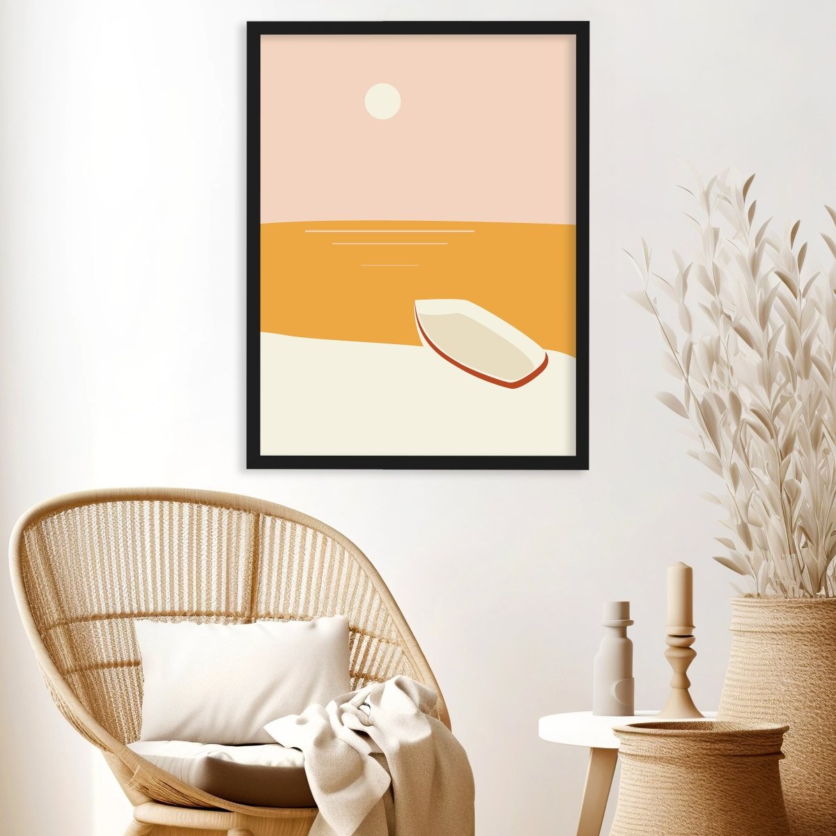 wandmotiv24 Poster, Poster - minimalistisch, Kunst, Boot - M0317 - Bild 3