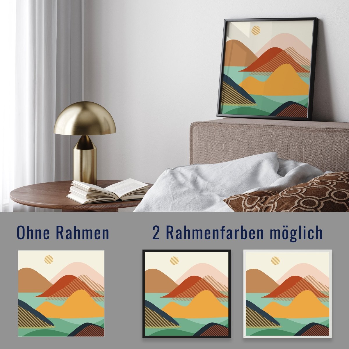 wandmotiv24 Poster, Poster - minimalistisch, Kunst, Landschaft - M0318 - Bild 4