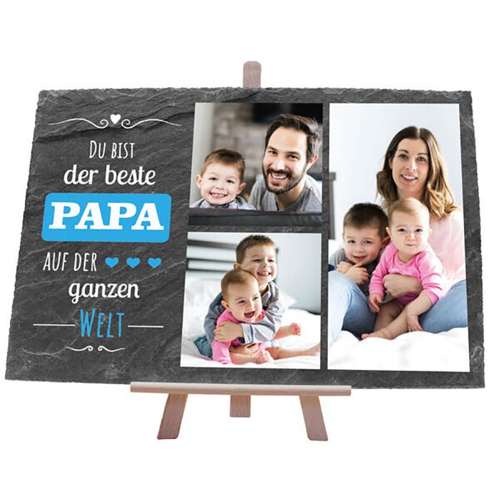 Schiefertafel Bester Papa M0323 - Bild 1