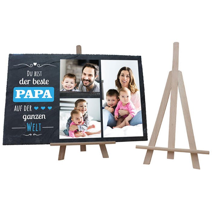 Schiefertafel Bester Papa M0323 - Bild 2