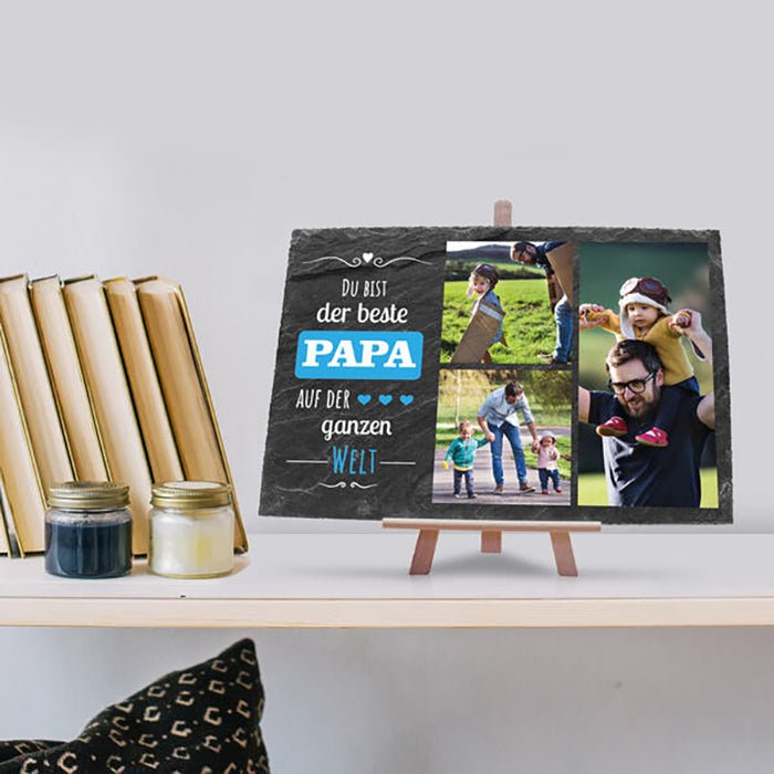 Schiefertafel Bester Papa M0323 - Bild 4