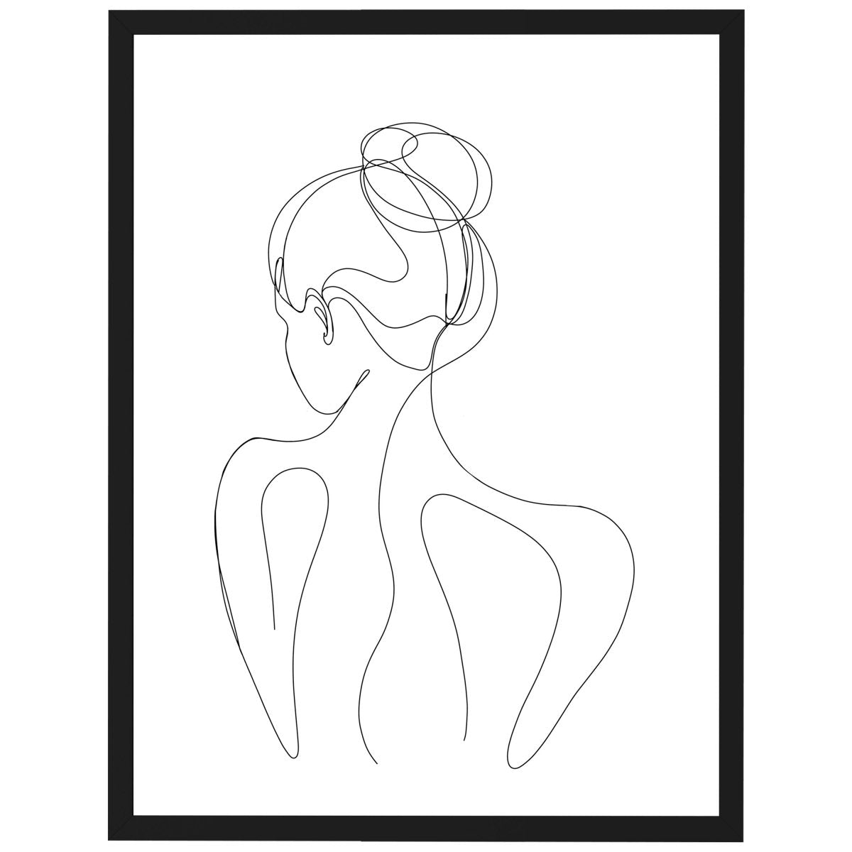 wandmotiv24 Poster, Poster - minimalistisch, Kunst, Frau - M0326 - Bild 1