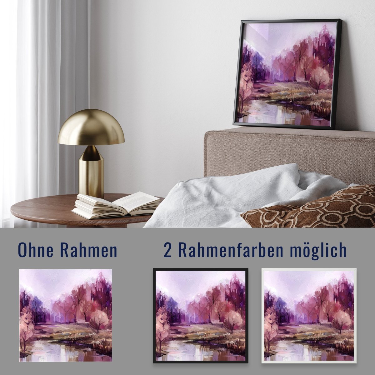 wandmotiv24 Poster, Poster - Kunst, Gemälde, Landschaft - M0337 - Bild 4