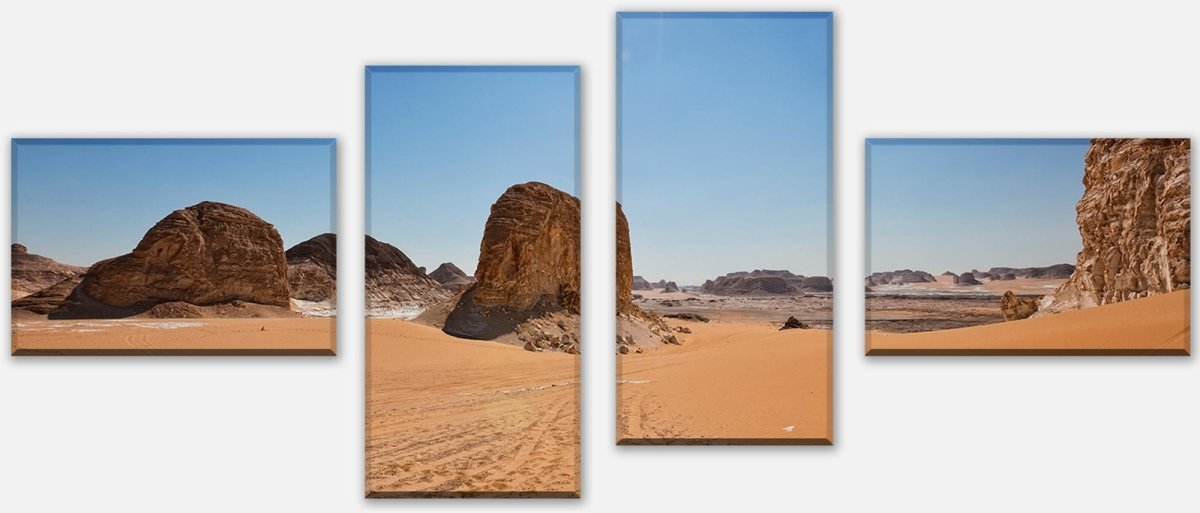 Leinwandbild Mehrteiler Wüste am Mittag M0339