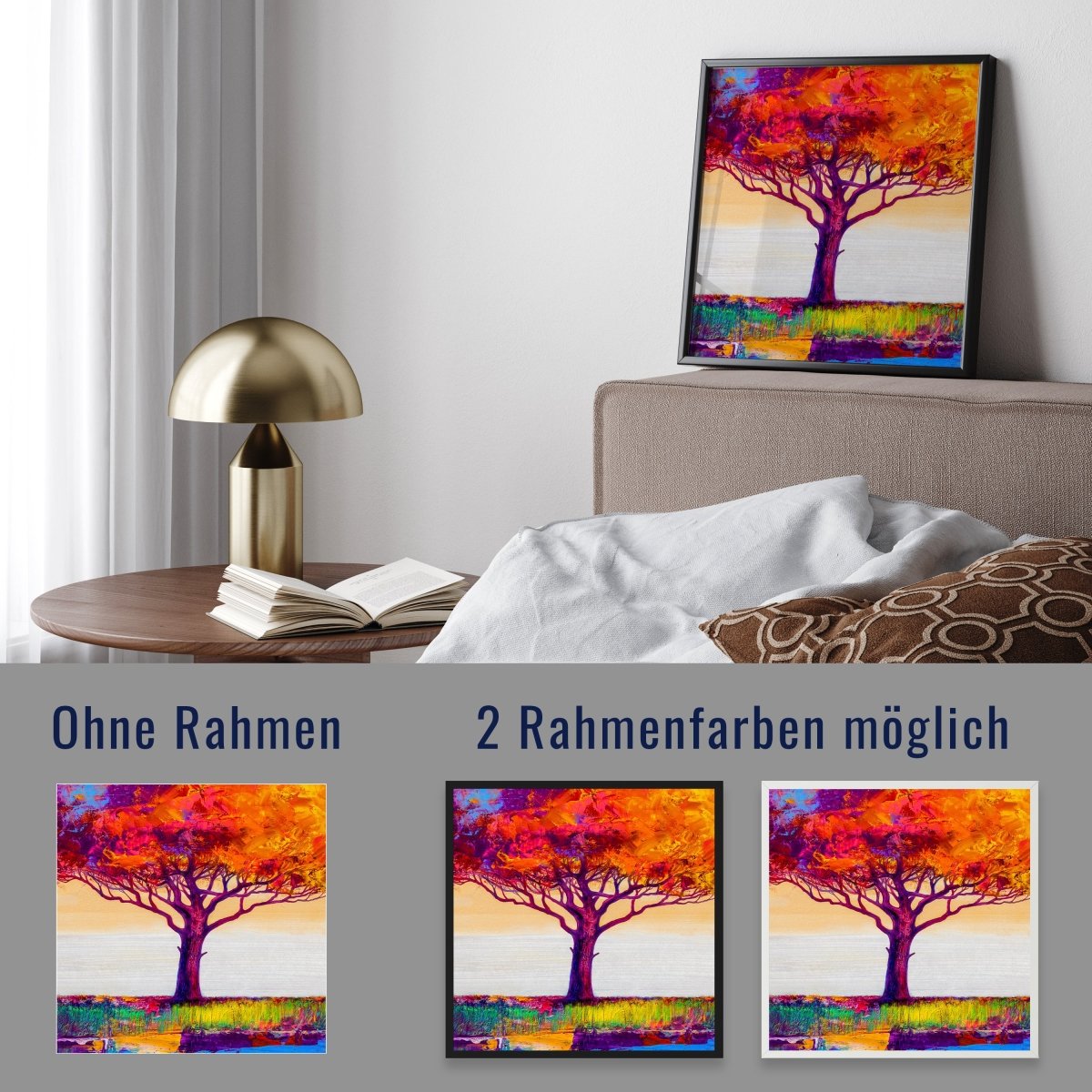 wandmotiv24 Poster, Poster - Kunst, Landschaft, Baum - M0345 - Bild 4