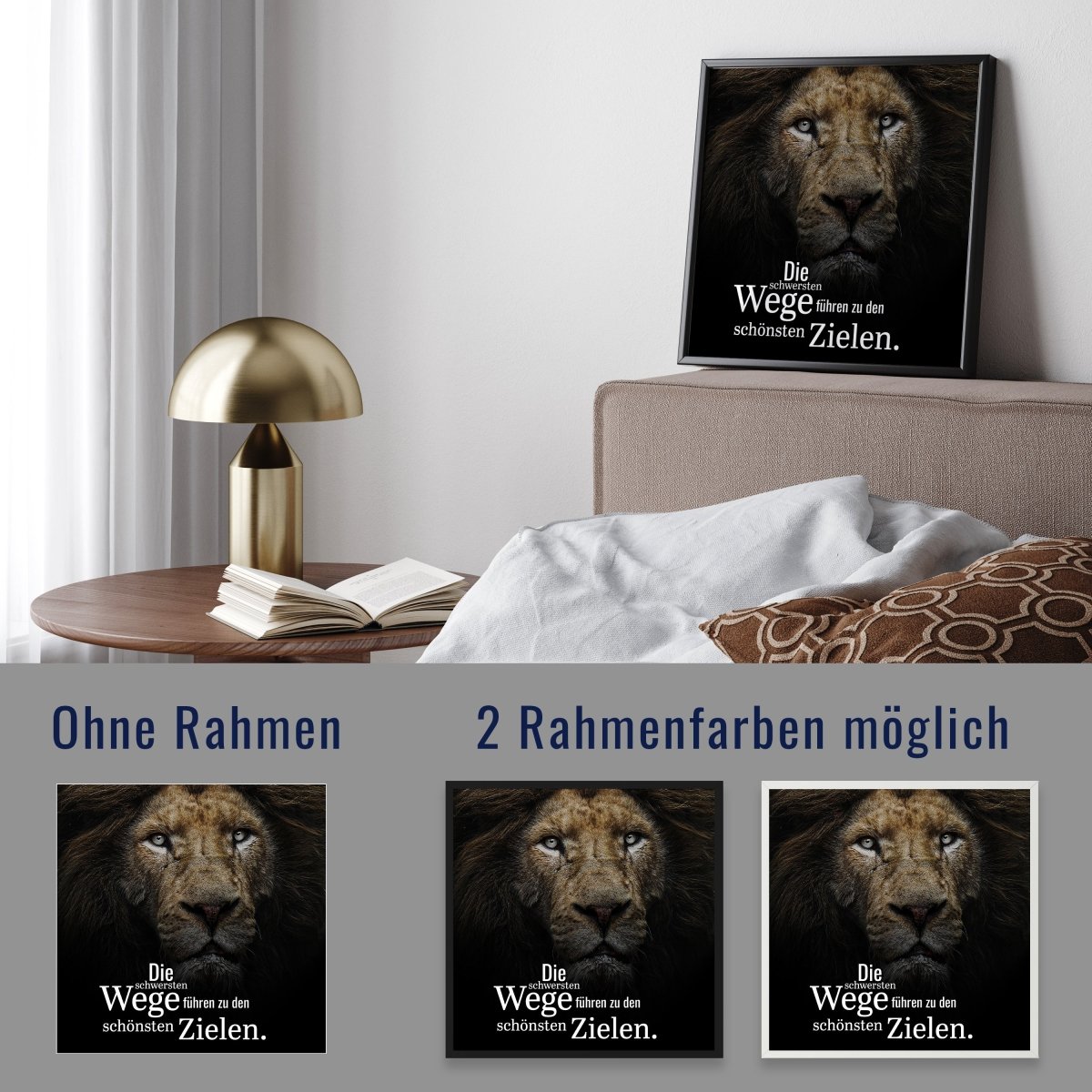 wandmotiv24 Poster, Poster - Motivation, Spruch, Löwe - M0349 - Bild 4