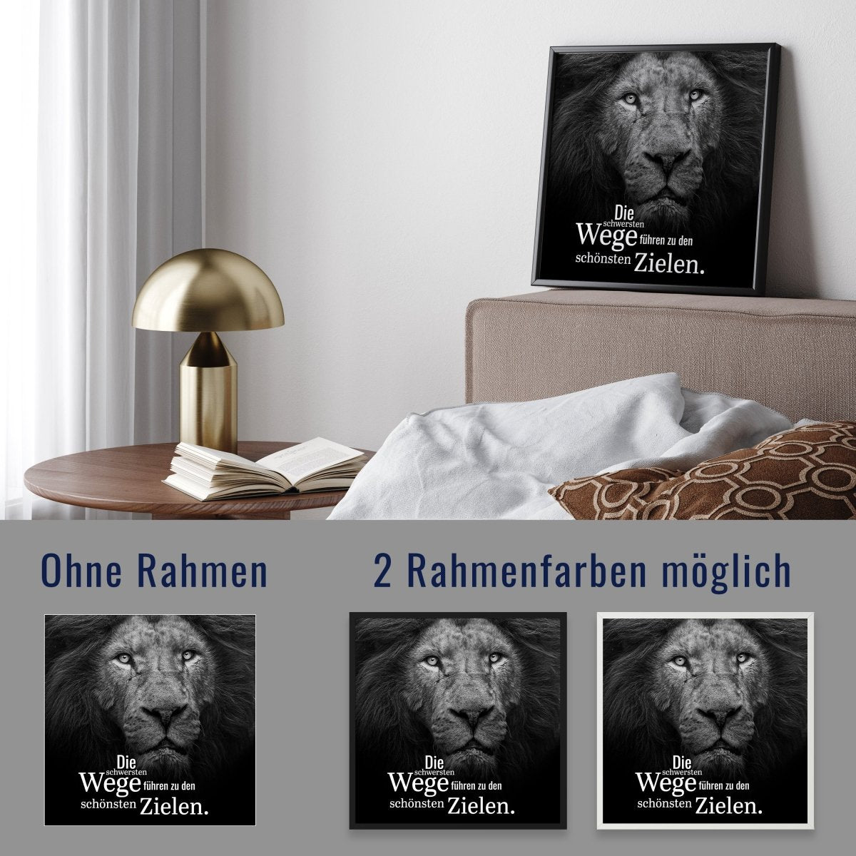 wandmotiv24 Poster, Poster - Motivation, Spruch, Löwe - M0350 - Bild 4