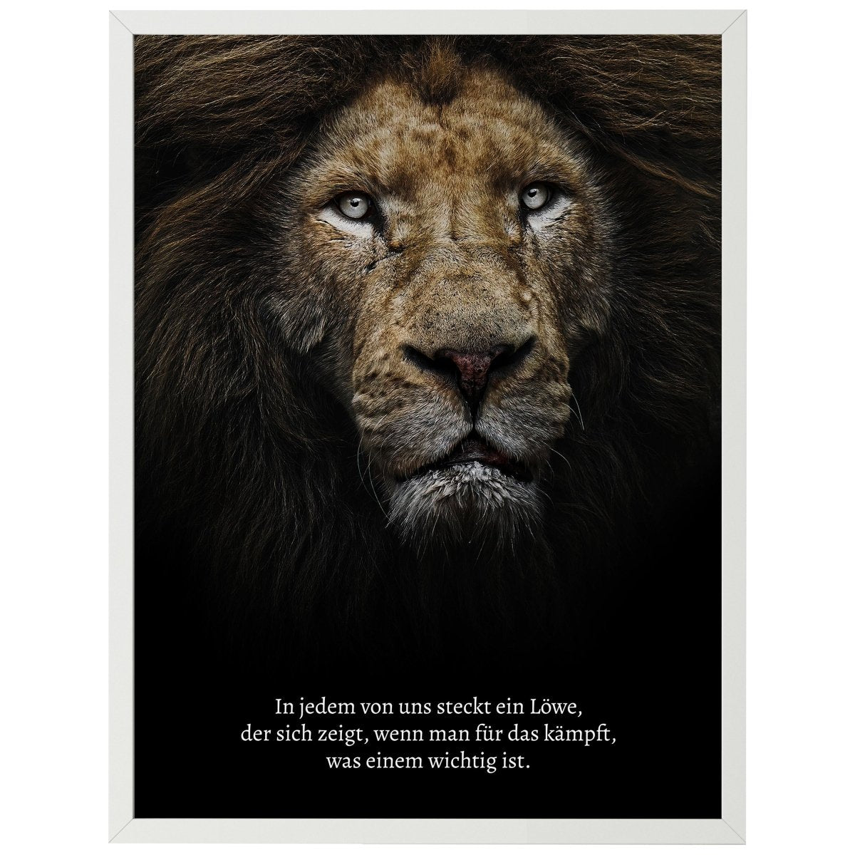 wandmotiv24 Poster, Poster - Motivation, Spruch, Löwe - M0352 - Bild 1