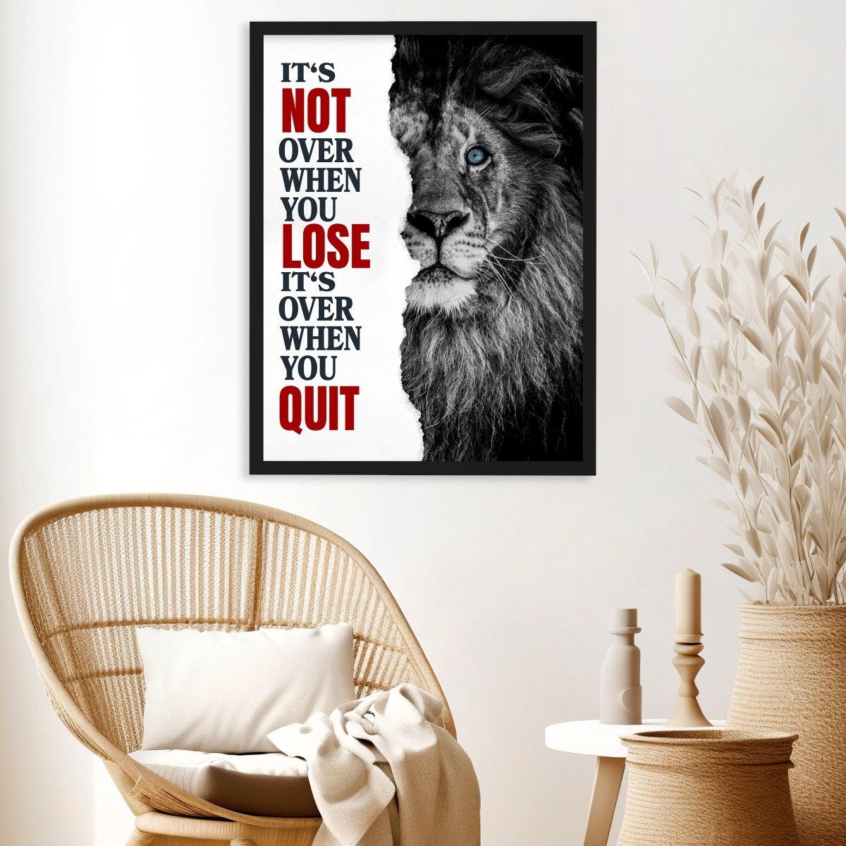 wandmotiv24 Poster, Poster - Löwe, Motivation, Spruch - M0358 - Bild 3