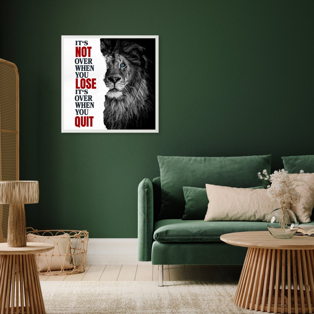 wandmotiv24 Poster, Poster - Löwe, Motivation, Spruch - M0358 - Bild 5