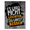 Leinwandbild Motivation, Hochformat, leichter, Beton, Asphalt M0370