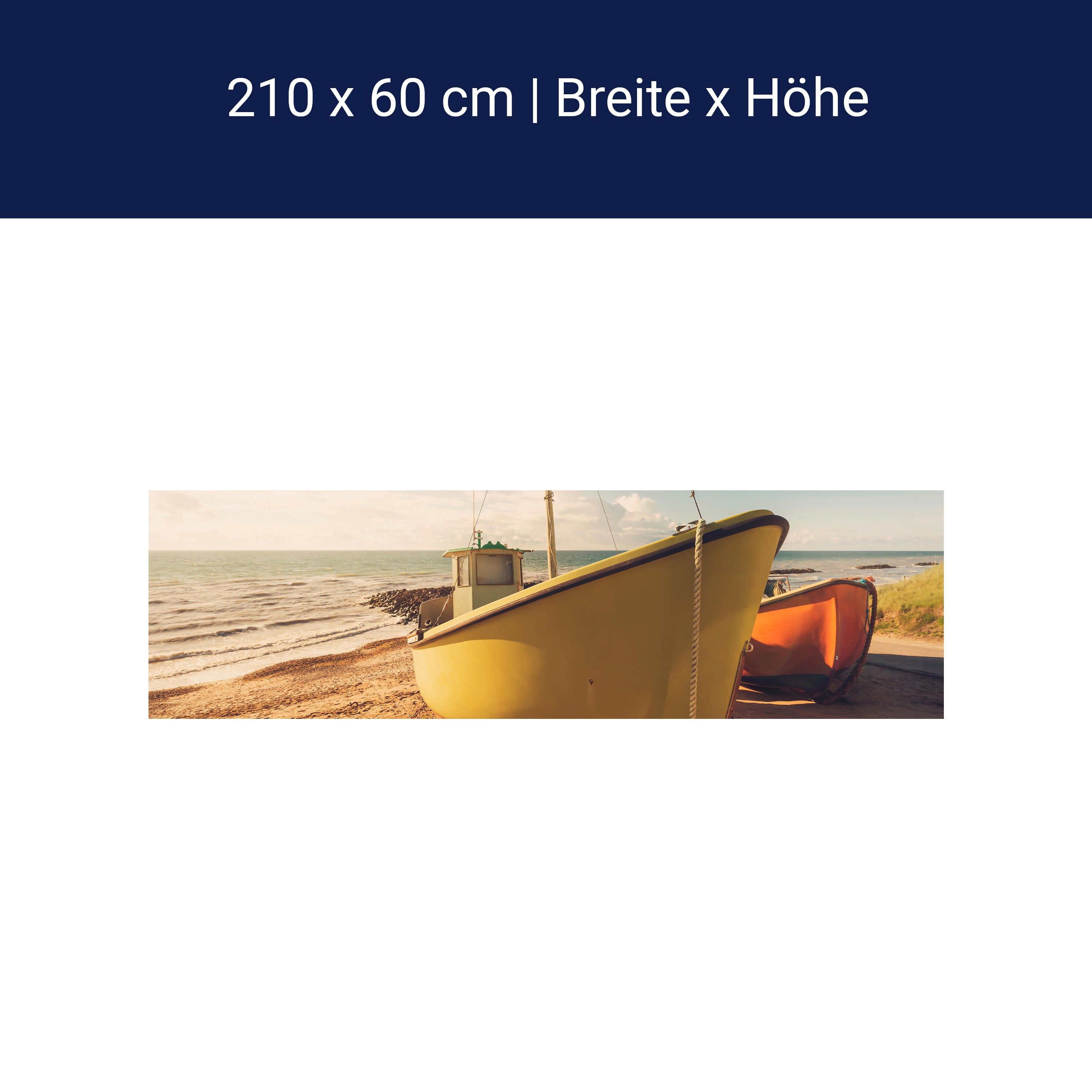 Küchenrückwand Boote Am Strand M0388