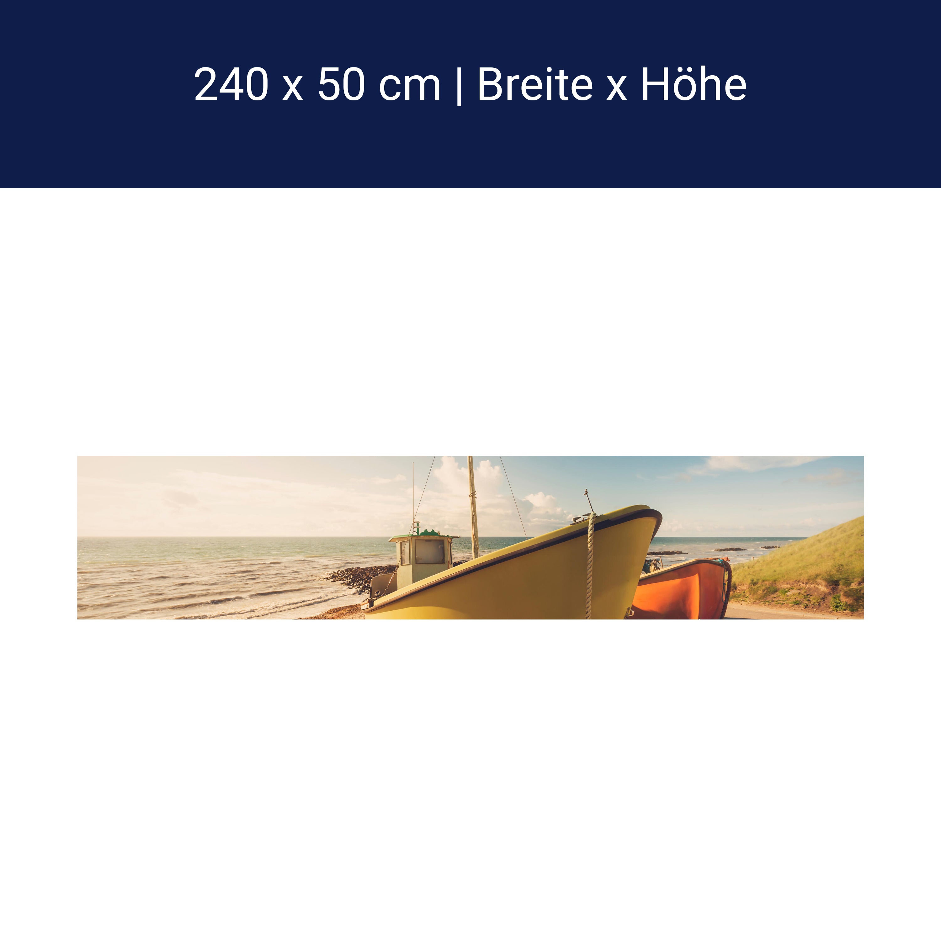 Küchenrückwand Boote Am Strand M0388