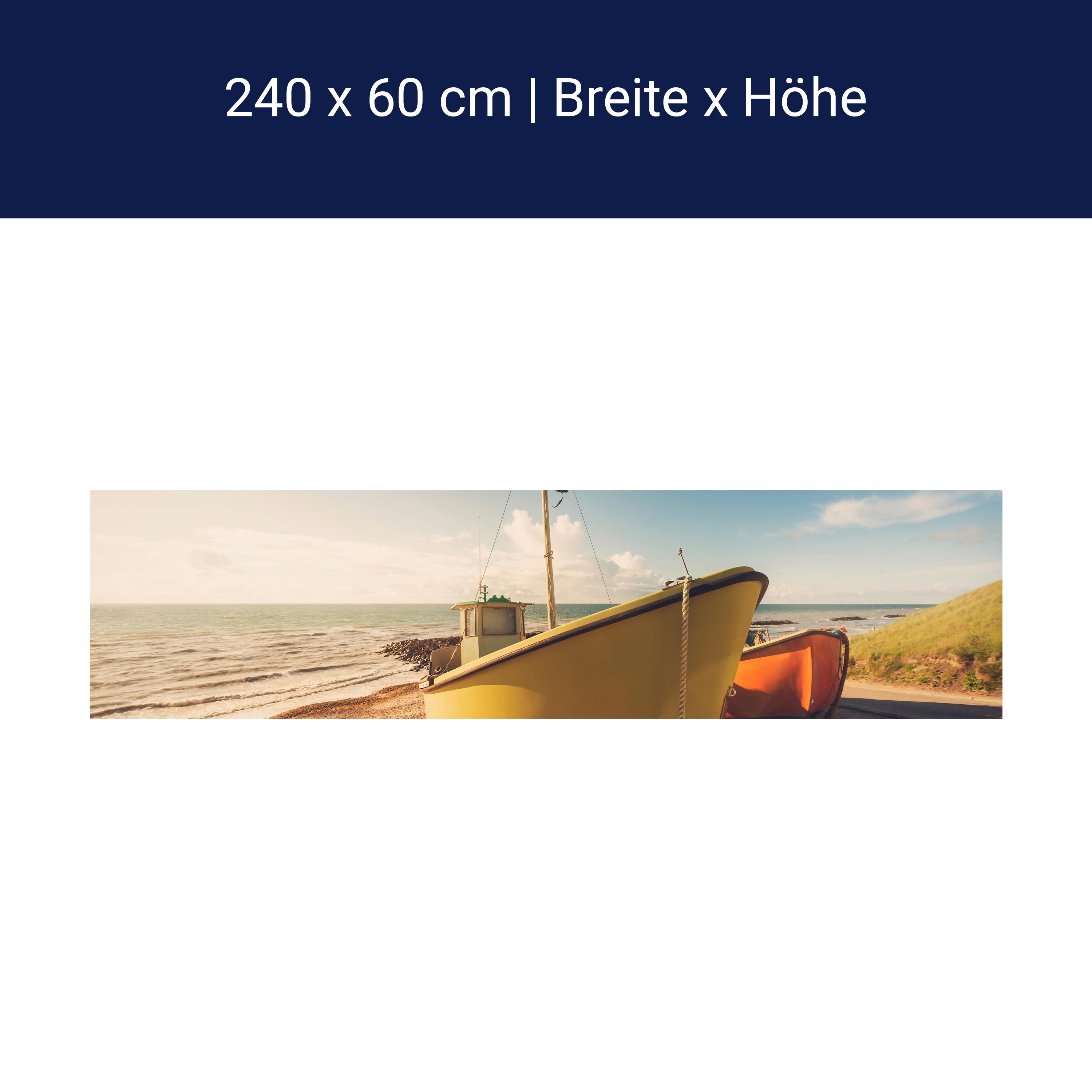 Küchenrückwand Boote Am Strand M0388