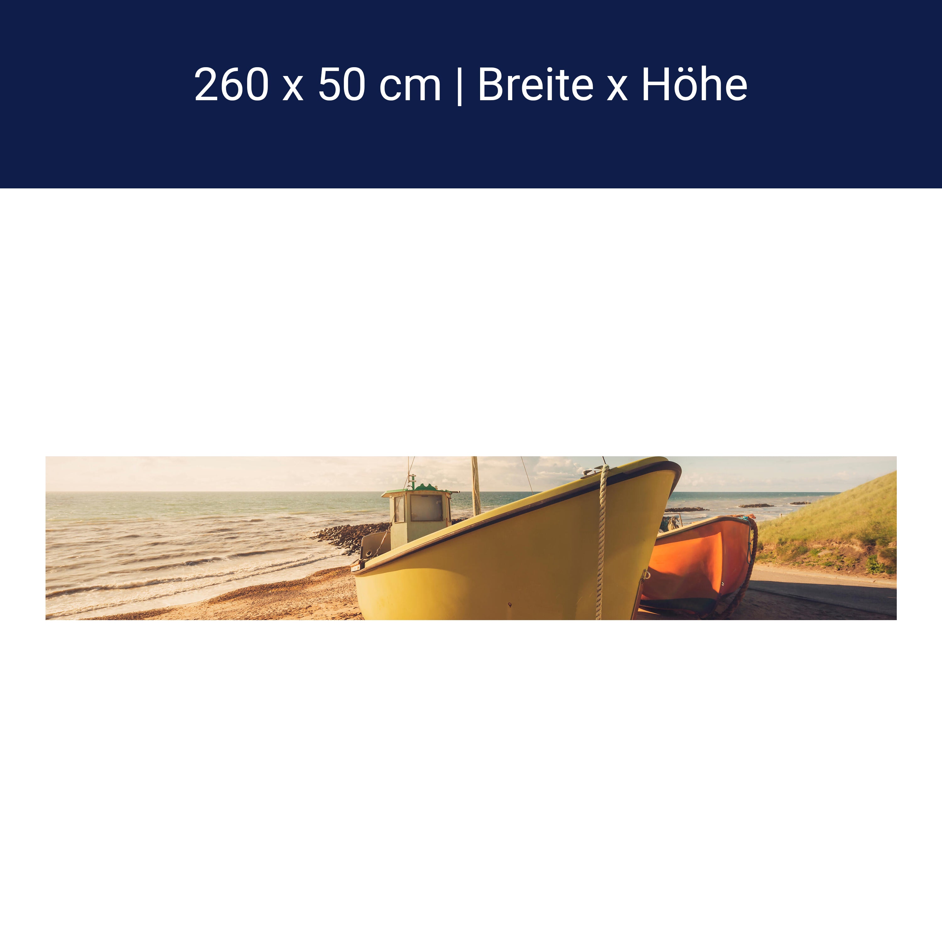 Küchenrückwand Boote Am Strand M0388