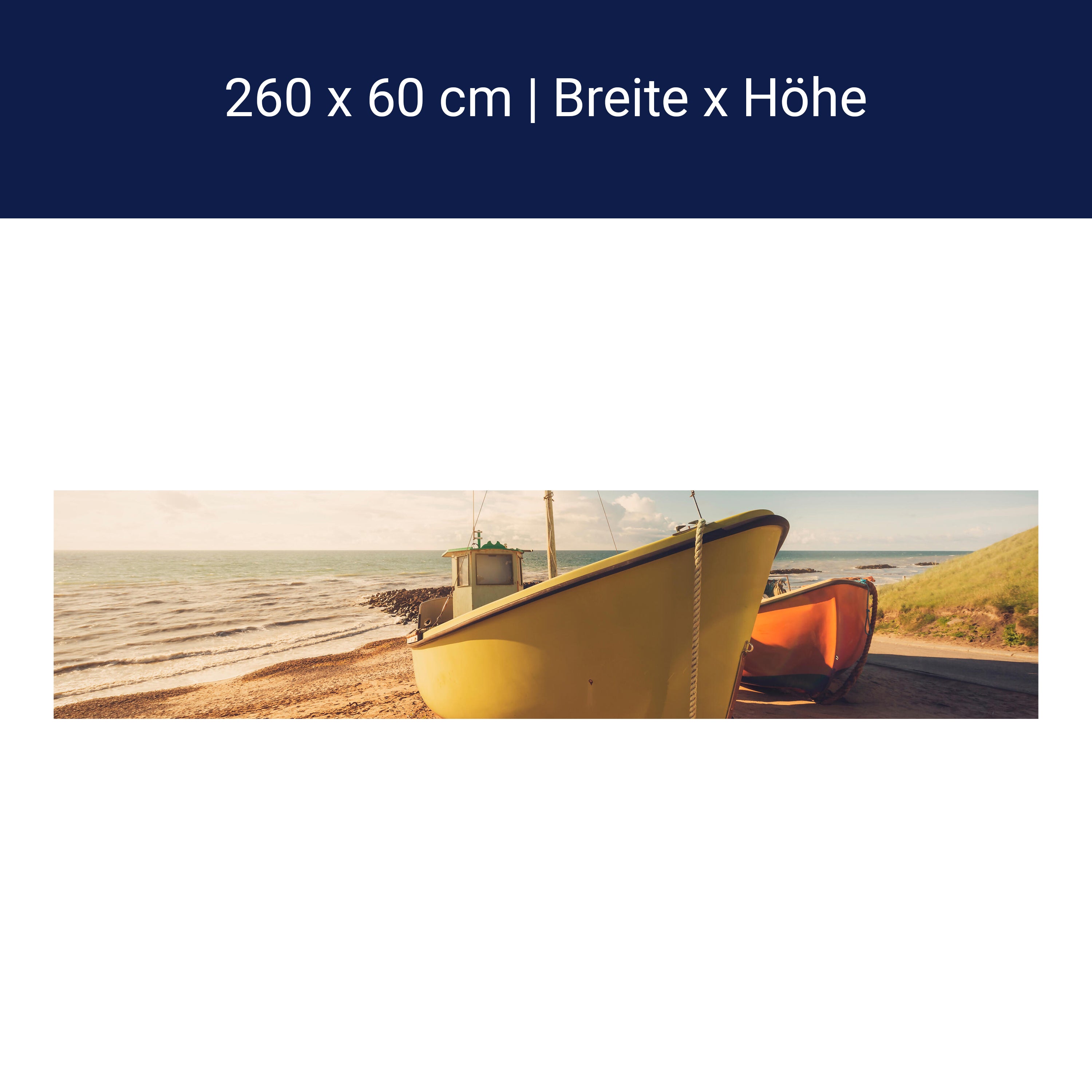 Küchenrückwand Boote Am Strand M0388