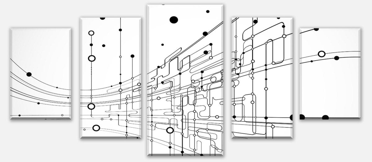 Leinwandbild Mehrteiler Abstrakte Verbindungen M0463 entdecken - Bild 1