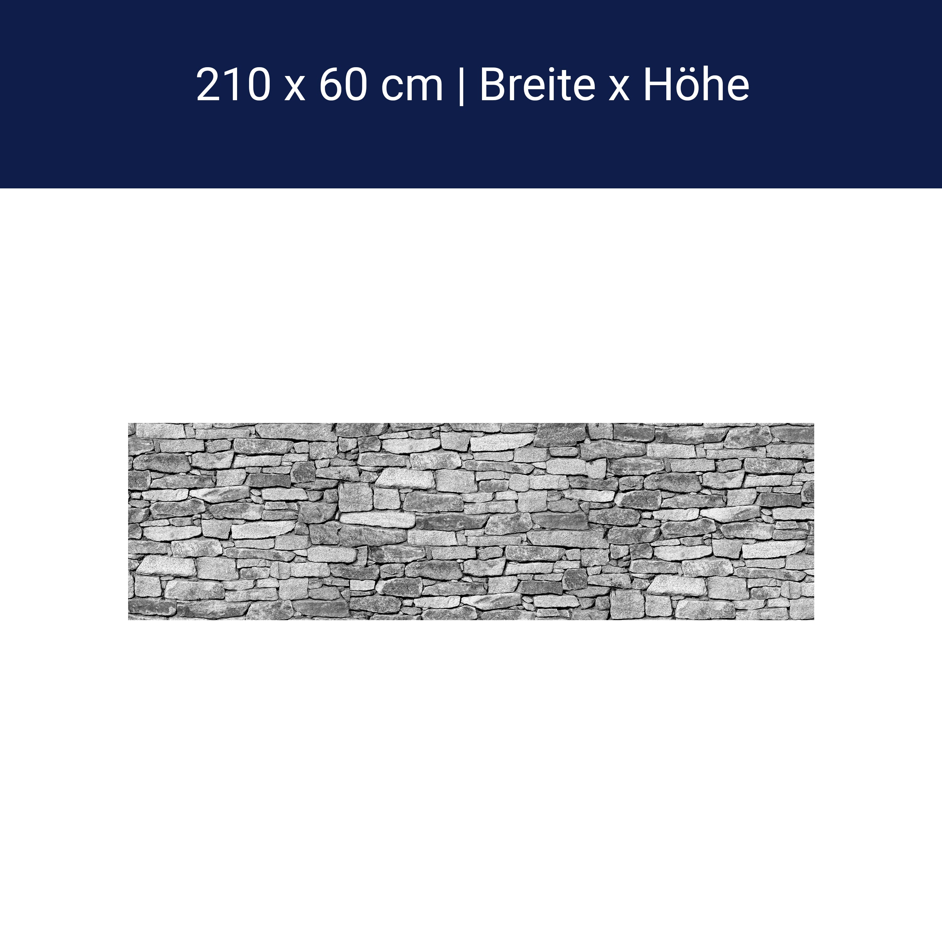 Küchenrückwand Natursteinmauer Grau M0472