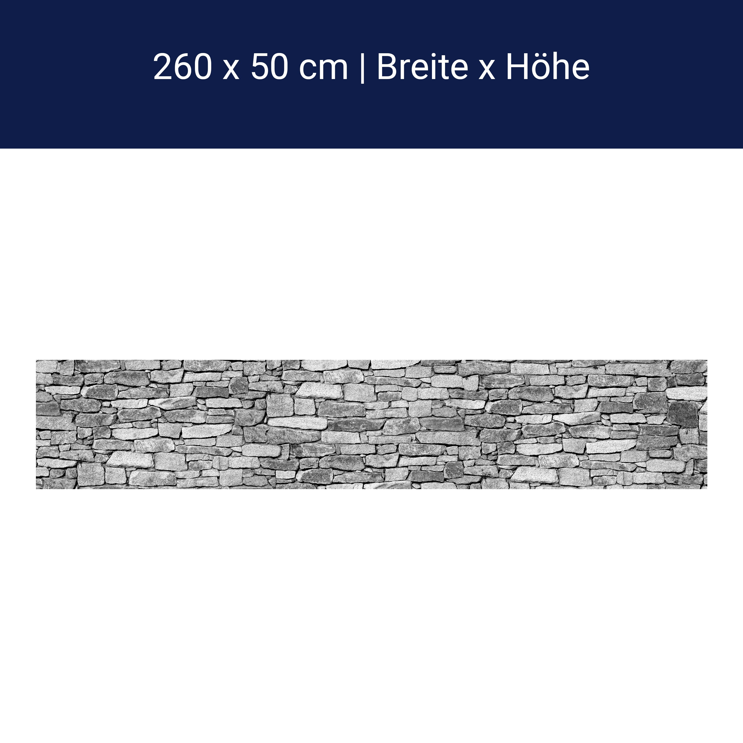 Küchenrückwand Natursteinmauer Grau M0472