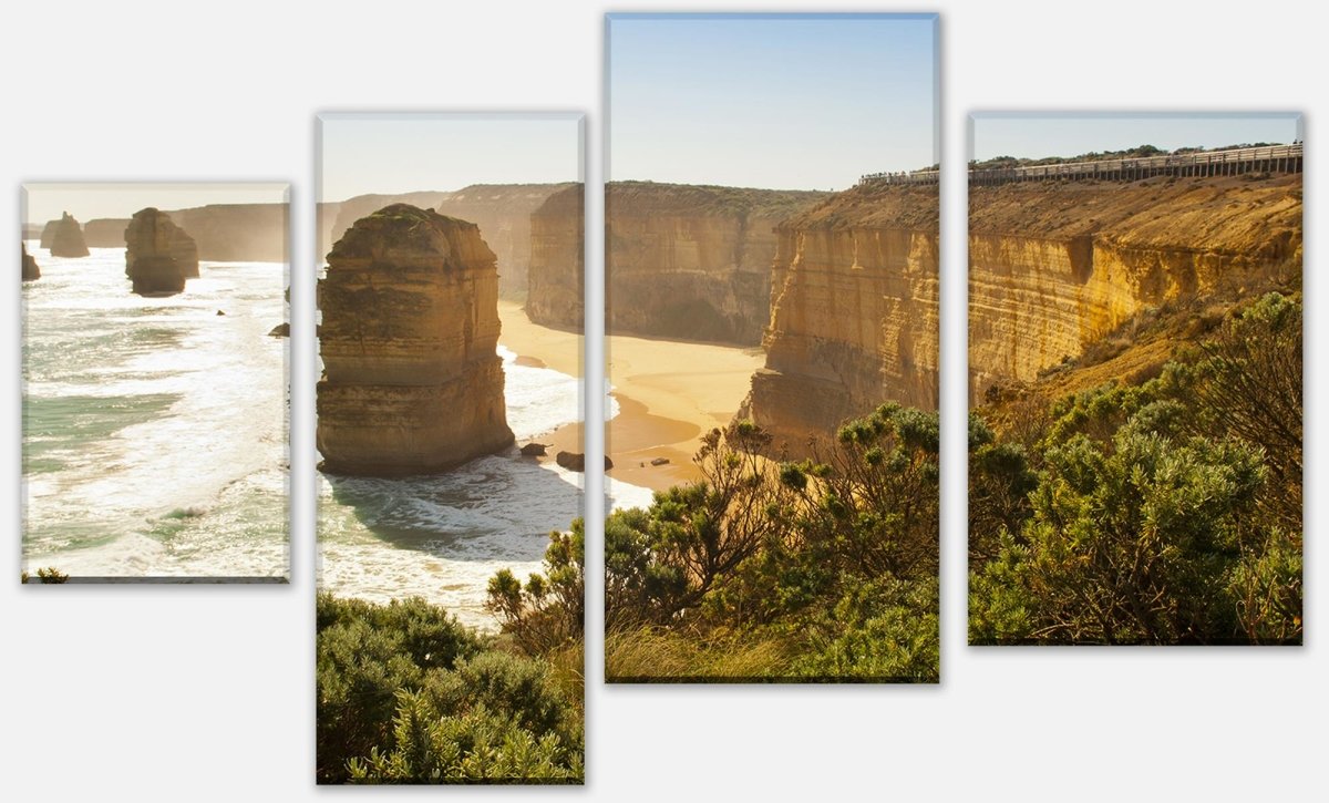 Leinwandbild Mehrteiler Zwölf Apostel - Australien M0482