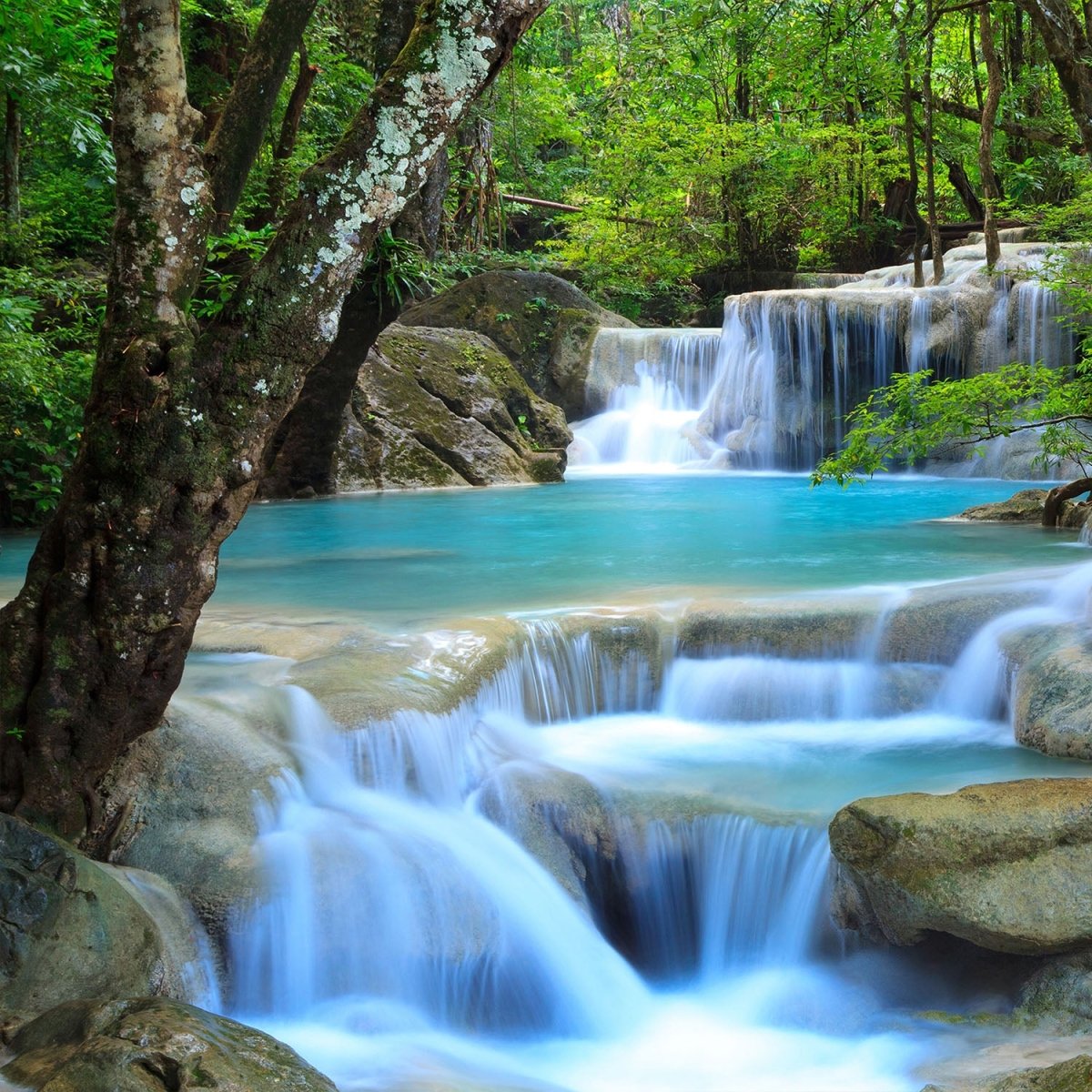 Beistelltisch Wasserfall im Wald M0485 entdecken - Bild 2