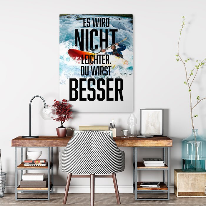 Leinwandbild Du wirst besser Hochformat M0487 kaufen - Bild 2