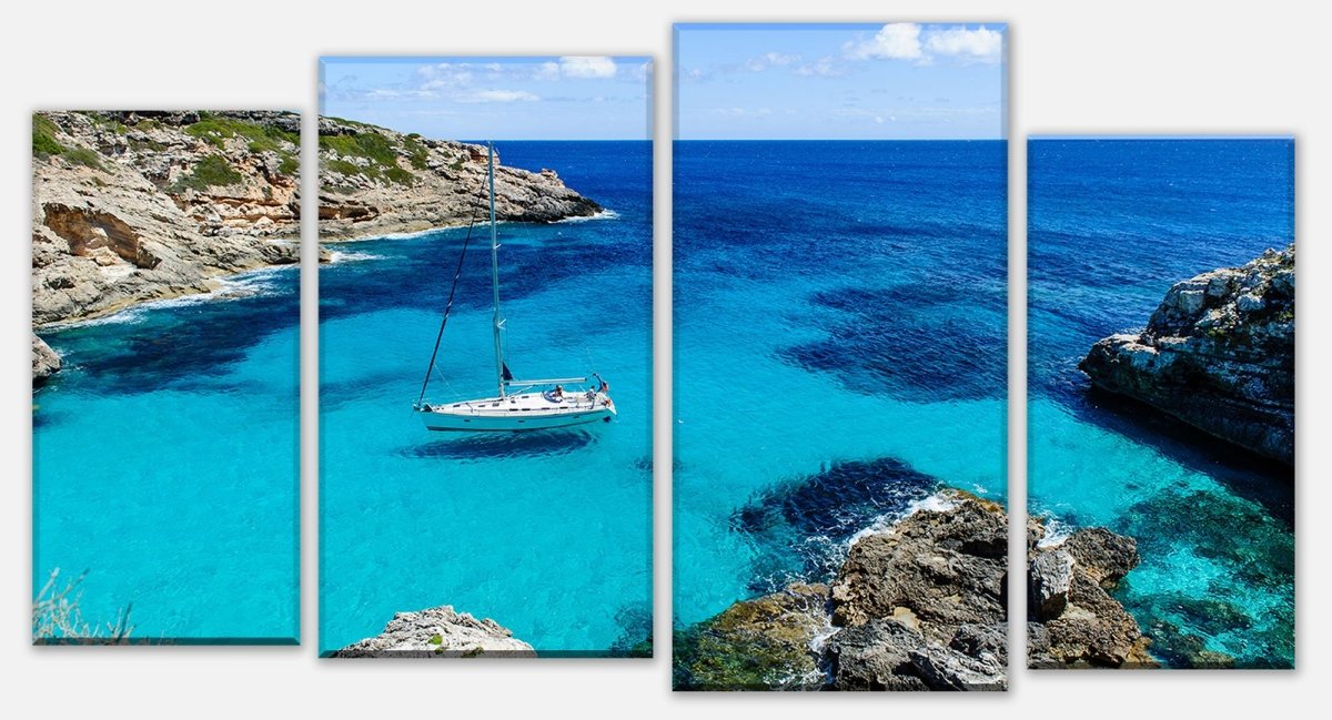 Leinwandbild Mehrteiler Segeln M0488