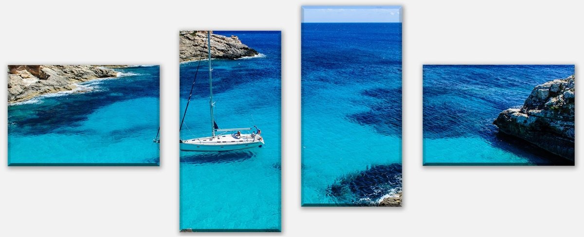 Leinwandbild Mehrteiler Segeln M0488