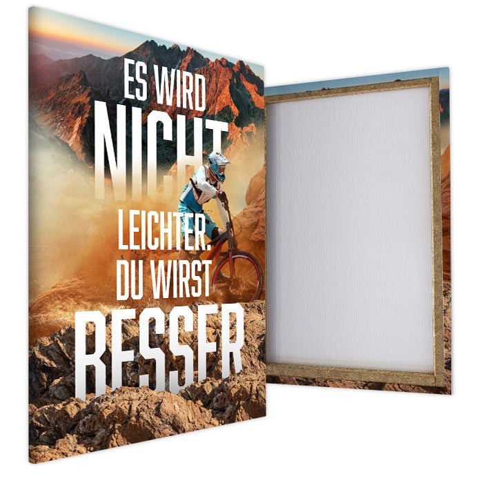 Leinwandbild Du wirst besser Hochformat M0488 kaufen - Bild 4