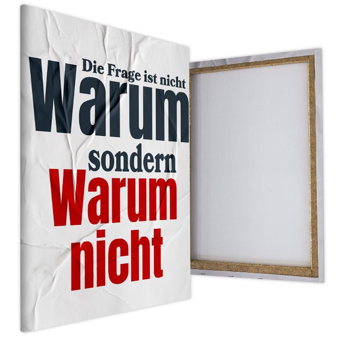 Leinwandbild Warum nicht Hochformat M0526 kaufen - Bild 4