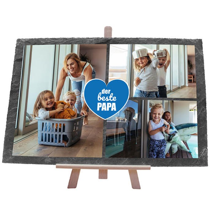 Schiefertafel Bester Papa M0551 - Bild 1