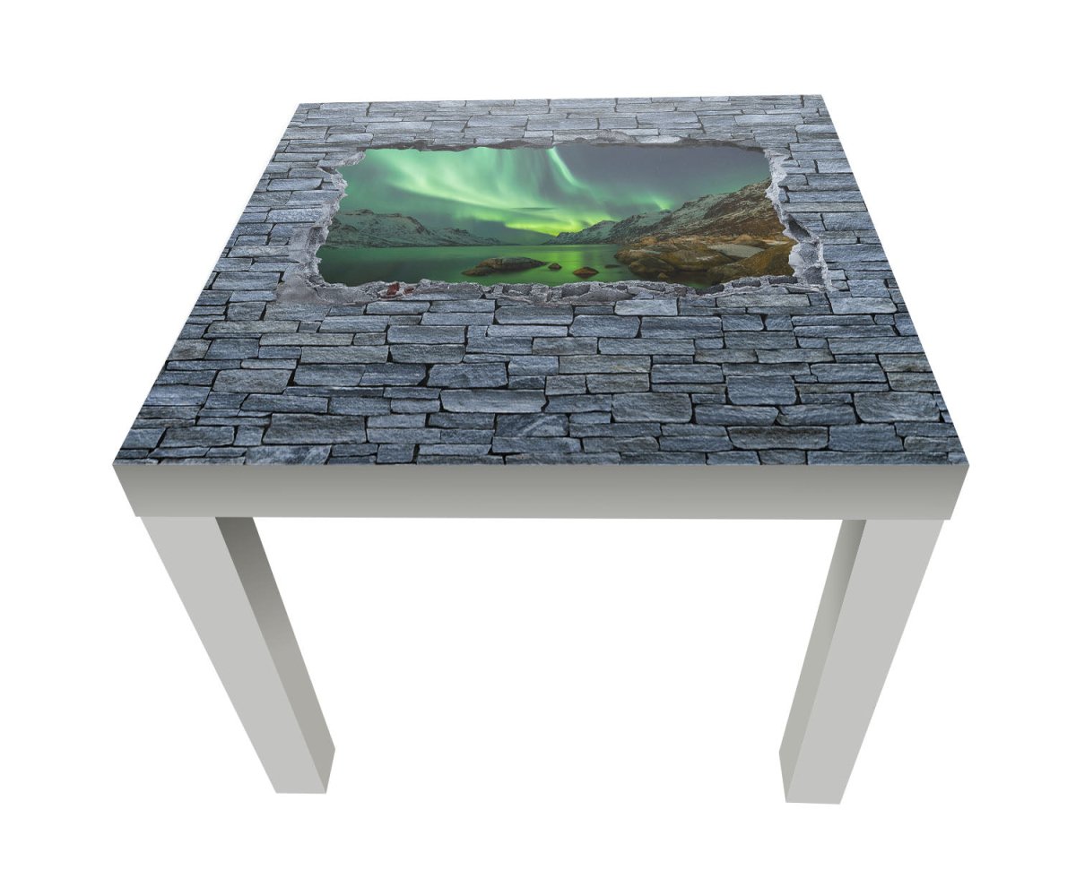 Beistelltisch 3D Optik - Aurora Borealis Tromso M0634 entdecken - Bild 1