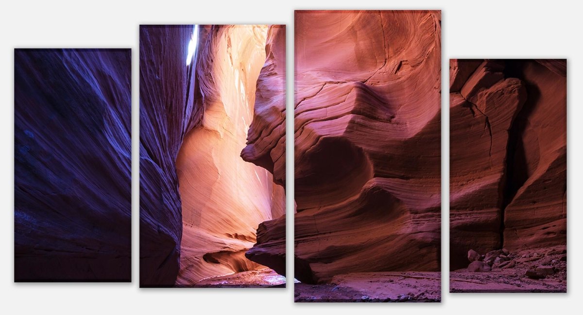 Leinwandbild Mehrteiler Slot Canyon im Grand Escalante, USA M0709