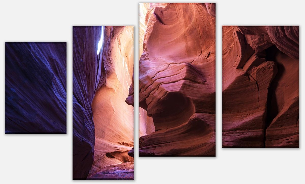 Leinwandbild Mehrteiler Slot Canyon im Grand Escalante, USA M0709