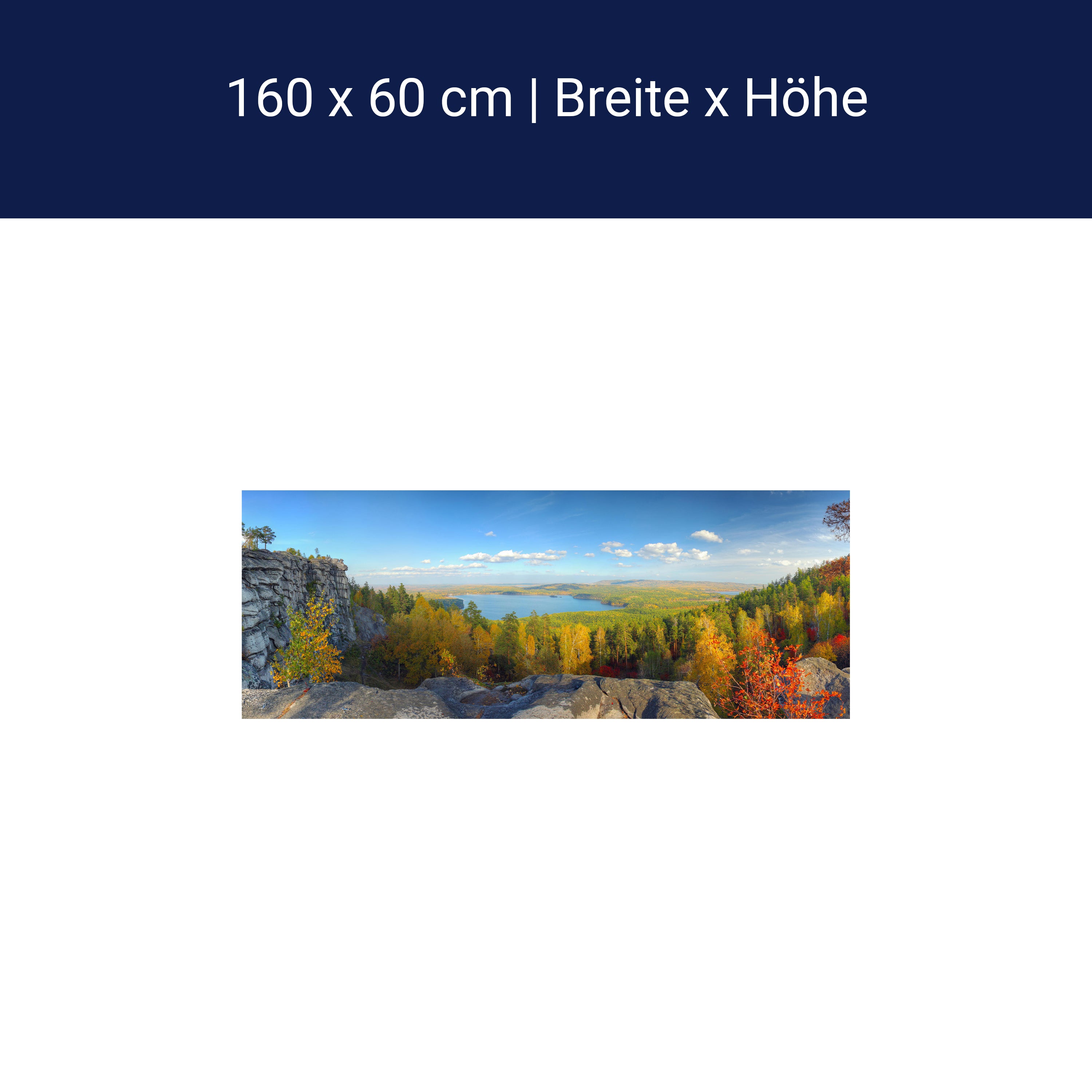 Küchenrückwand Herbstlandschaft mit Bergen und See M0717