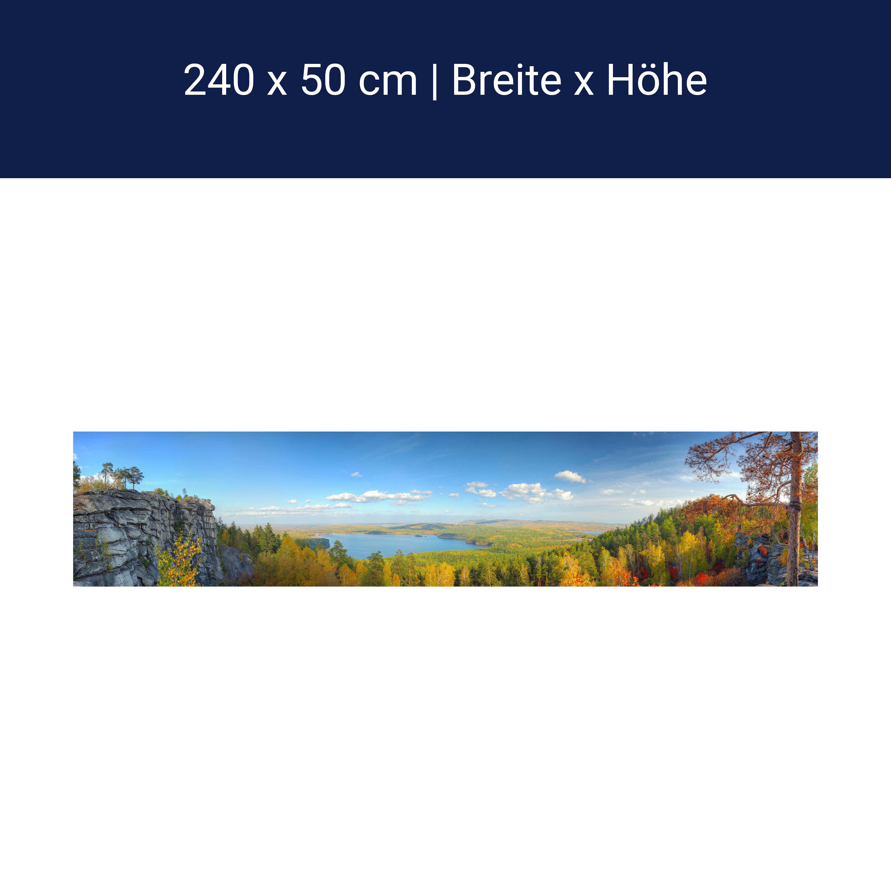 Küchenrückwand Herbstlandschaft mit Bergen und See M0717