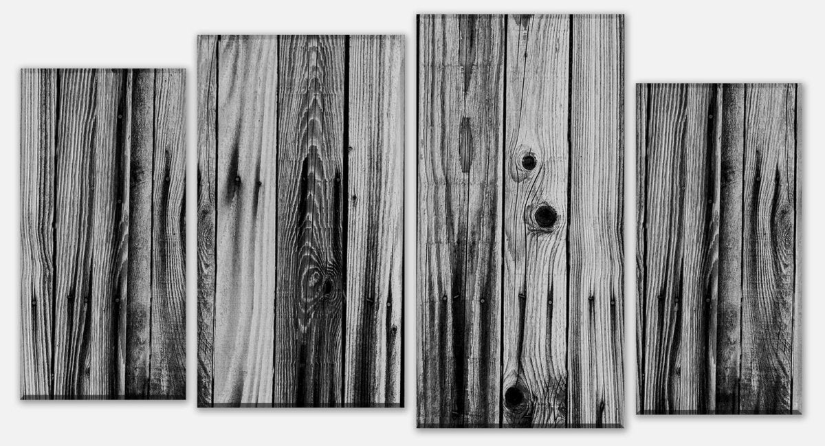 Leinwandbild Mehrteiler Grunge Holzbretter M0723